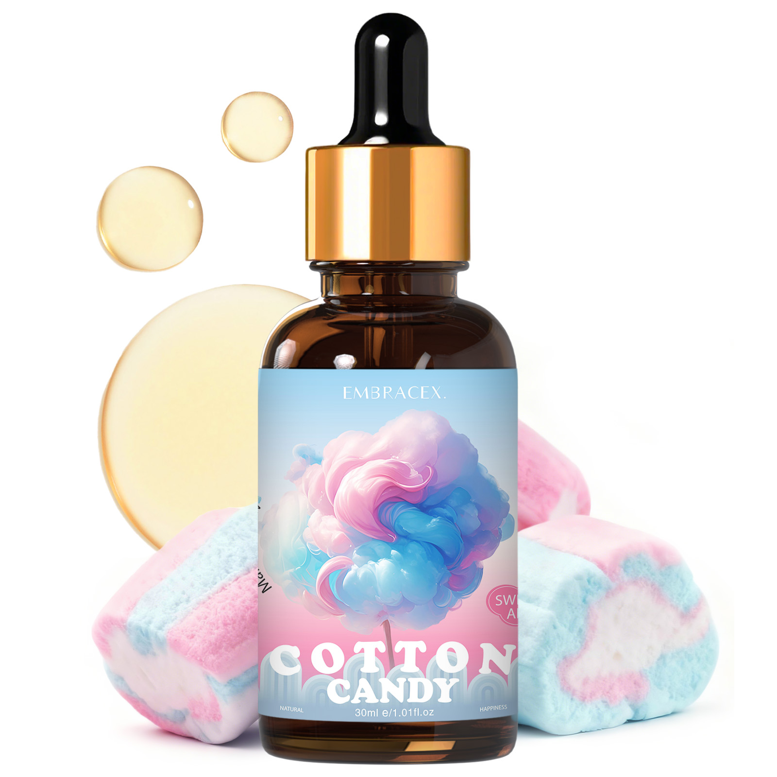 Candle Supplies Fragrance Oil - 30ml Pamuk Şeker Esansiyel Yağı Araba