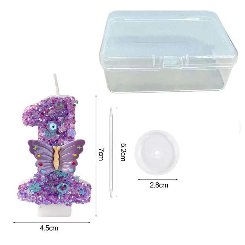 Mor Kelebek 0-9 Numaralı Doğum - Luxury Candle Supplies Usa incelemesi ve fiyatı
