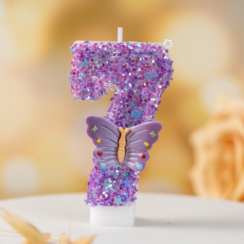 Mor Kelebek 0-9 Numaralı Doğum - Luxury Candle Supplies Usa incelemesi ve fiyatı