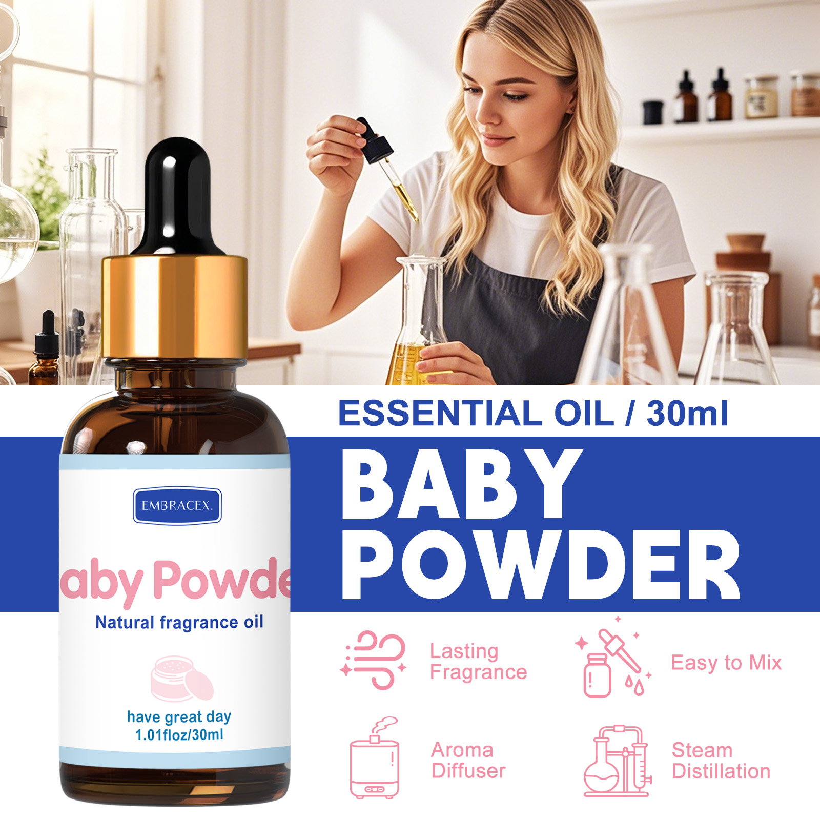 30ml Bebek Pudrası Esansiyel Y - Candle Supplies Fragrance Oil incelemesi ve fiyatı